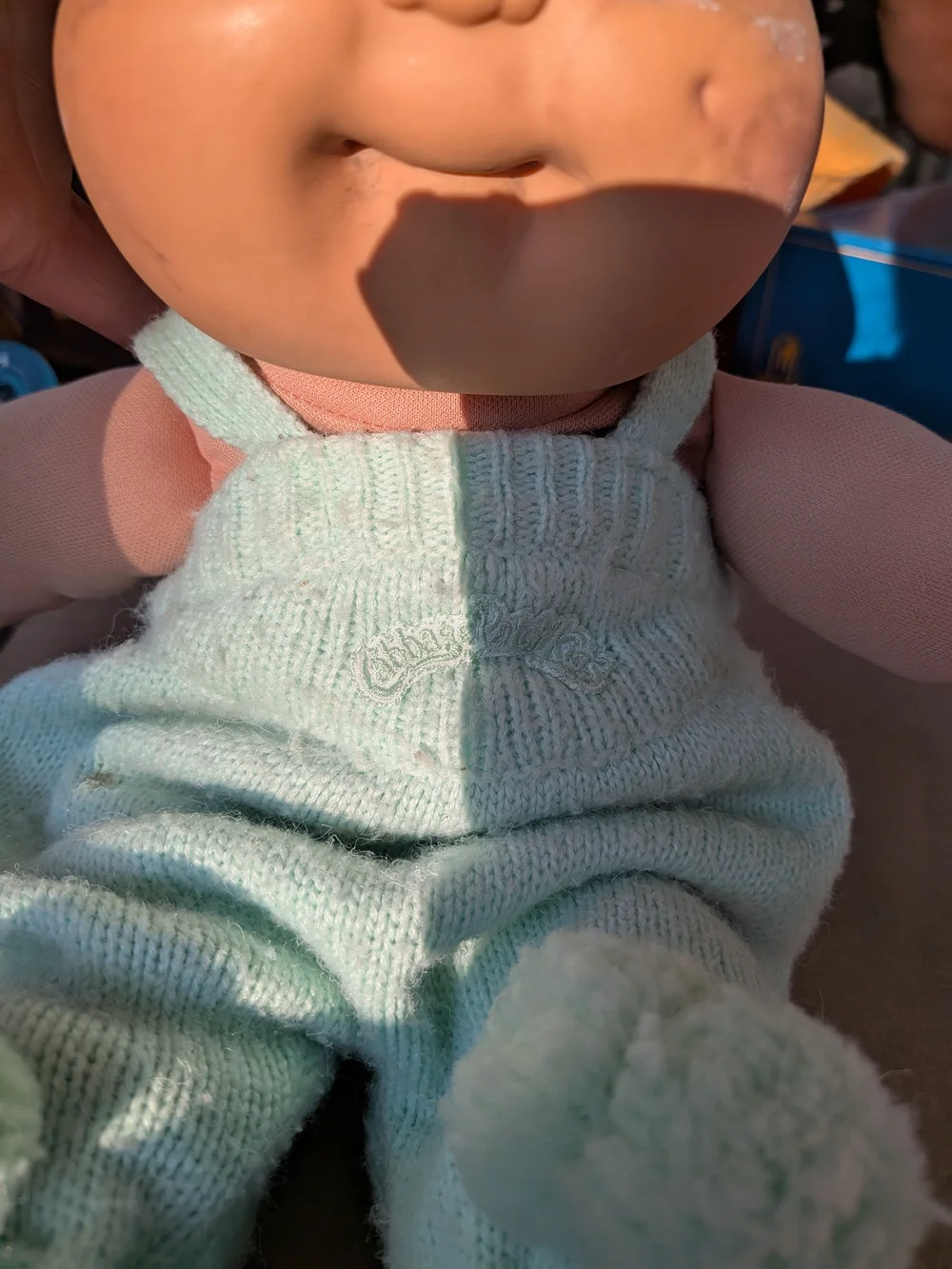 Plush Baby Doll in Light Mint Green Outfit - Kids Toys